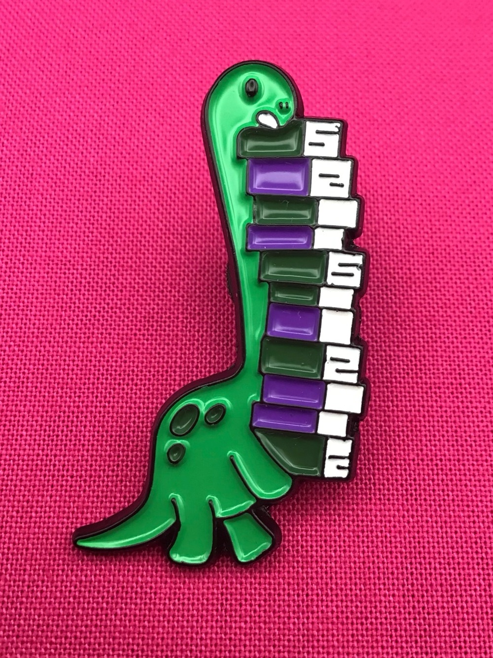 Dino Books Enamel Pin
